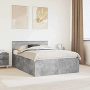 Struttura del letto con testiera Grigio cemento 150 x 200 cm