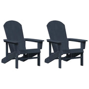 Sedia da Giardino 2 pz | Sedie da Esterno Navy 82 x 74 x 92 cm Polietilene