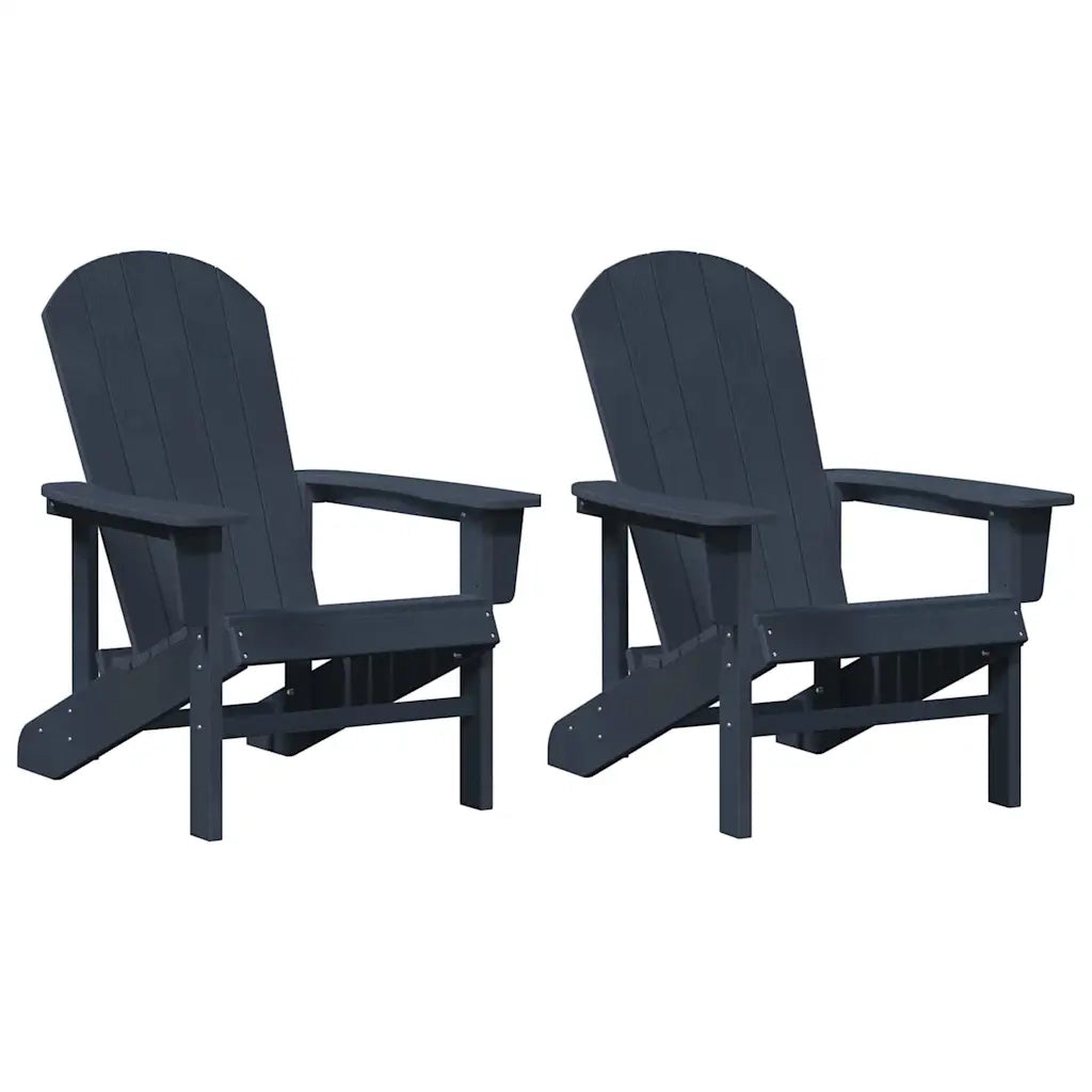Sedia da Giardino 2 pz | Sedie da Esterno Navy 82 x 74 x 92 cm Polietilene