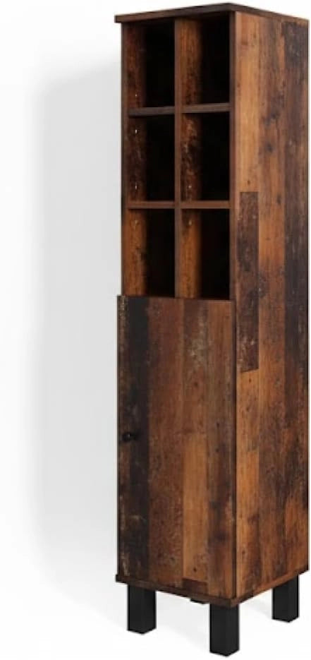 Mobiletto bagno Fynn, Verde, 30 x 130.6 cm porta grande, per la conservazione di accessori da bagno e combinazione con Fynn