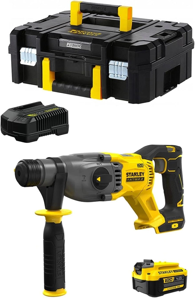 Tassellatore STANLEY FatMax SFMCH900M1T (1 Batteria 4,0 Ah + Caricabatteria + TSTAK II)