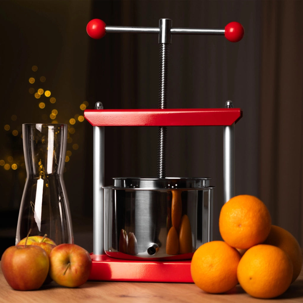 Pressa KADAX per frutta, mosto, verdura, vino, liquori, sidro, succhi, manuale, robusta, 2 litri