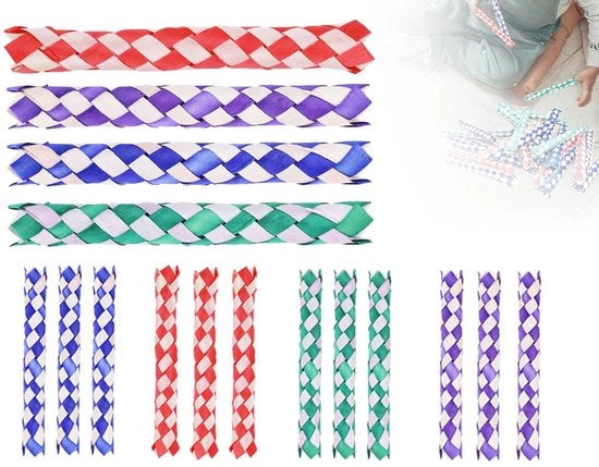 12 pezzi di accessori per bambini - classici giocattoli - foglie di palma naturali - accessori per festa di compleanno - progettazione efficiente - alta qualità - accessori per bambini con maniglie