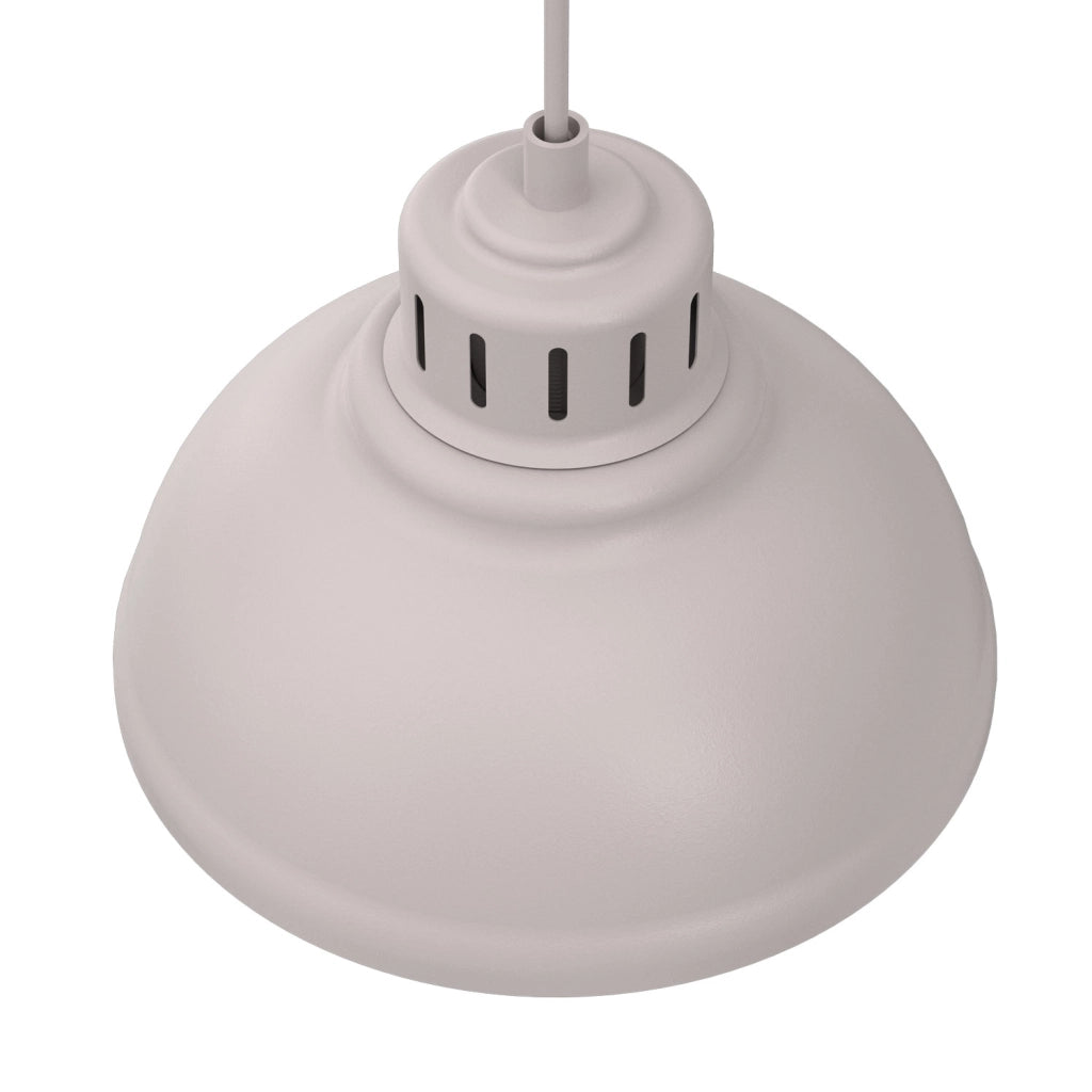 Lampada sospesa Sven 2xE27 cashmere acciaio Luminex