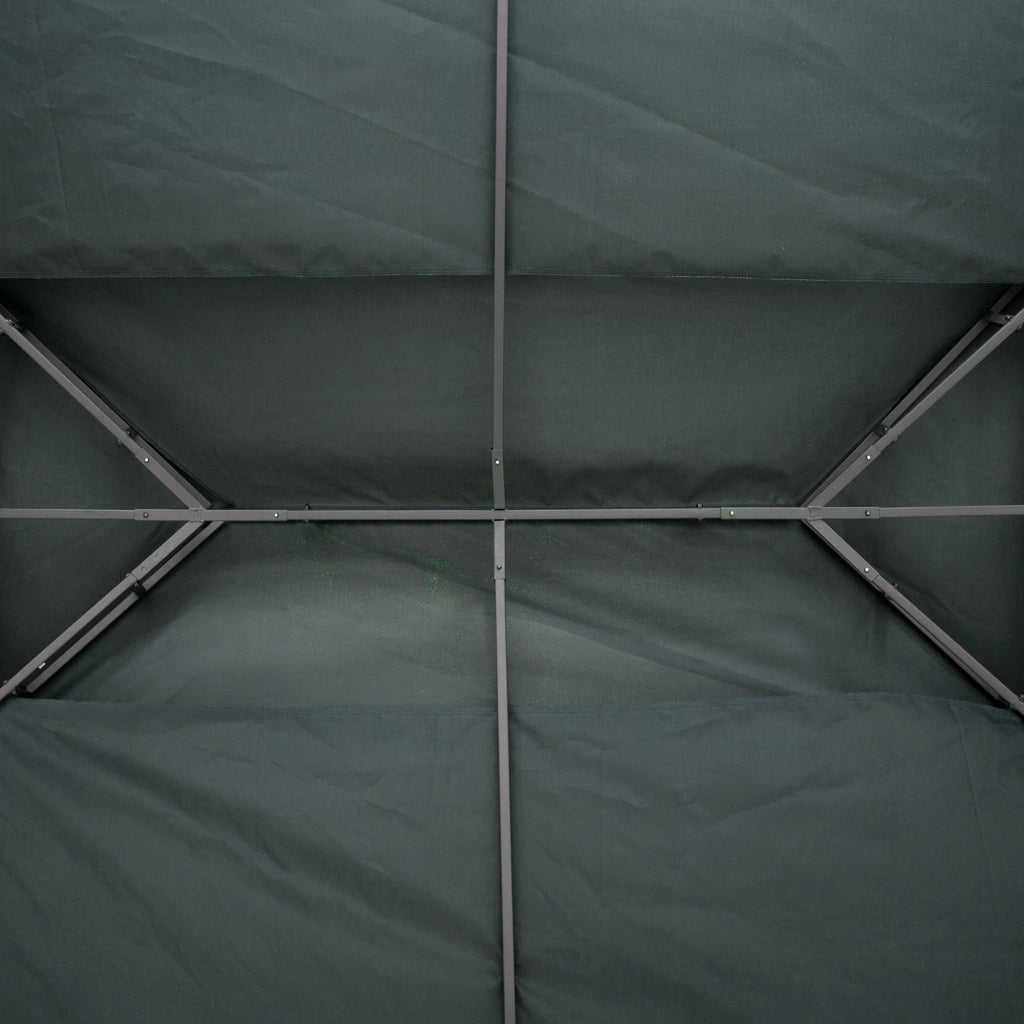 Tenda da giardino 3x4 m ¨C zephmum ¨C poliestere grigio