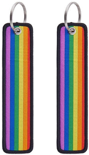 Set di 2 Chiavi in Mano Arcobaleno per Regali LGBT