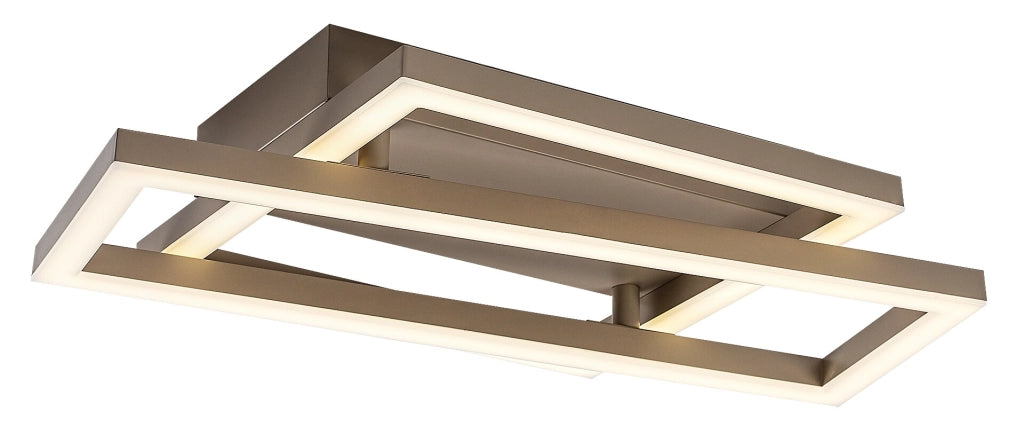 Plafoniera LED Glavian 2 luci grigio-beige Rabalux