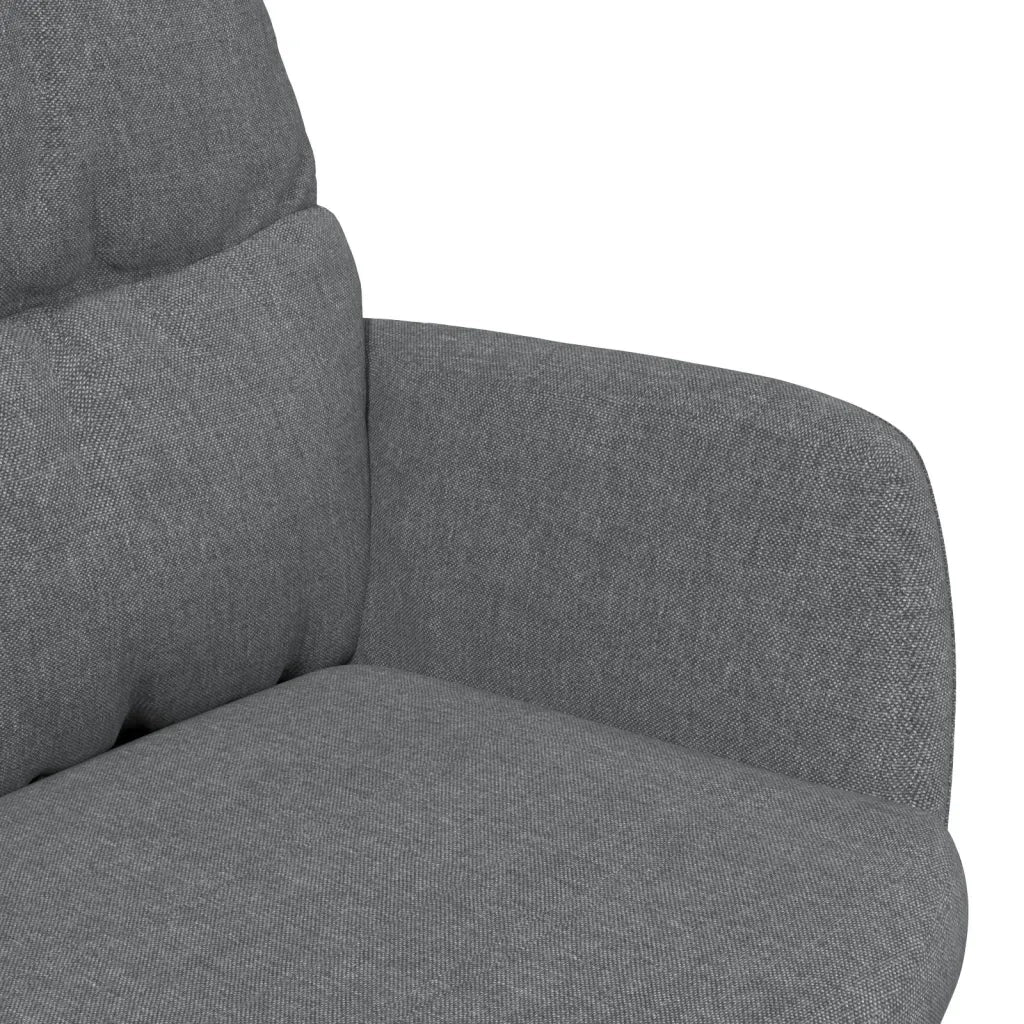 Poltrona Relax Grigio Chiaro in Tessuto cod mxl 13933