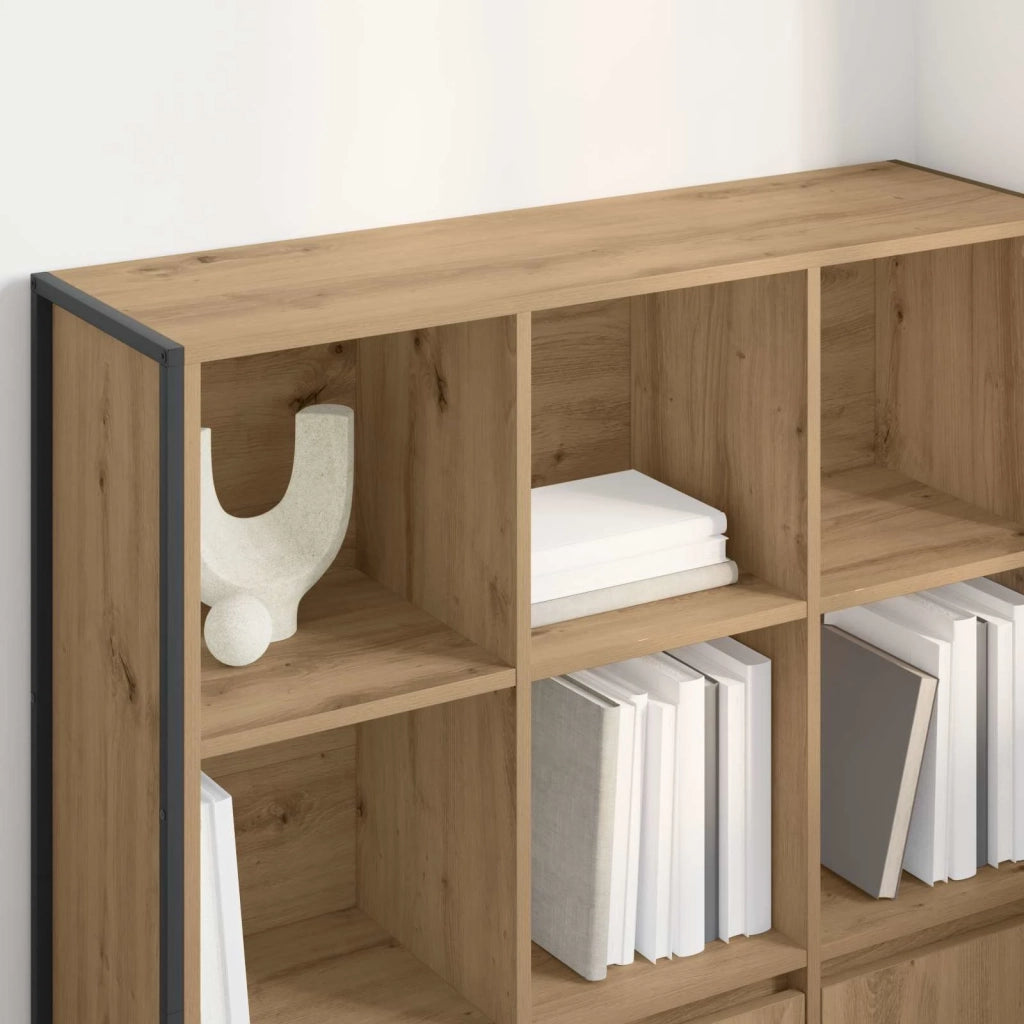 Armadio per Libri 2 pcs Rovere Artigianale 99,5 x 30 x 108 cm