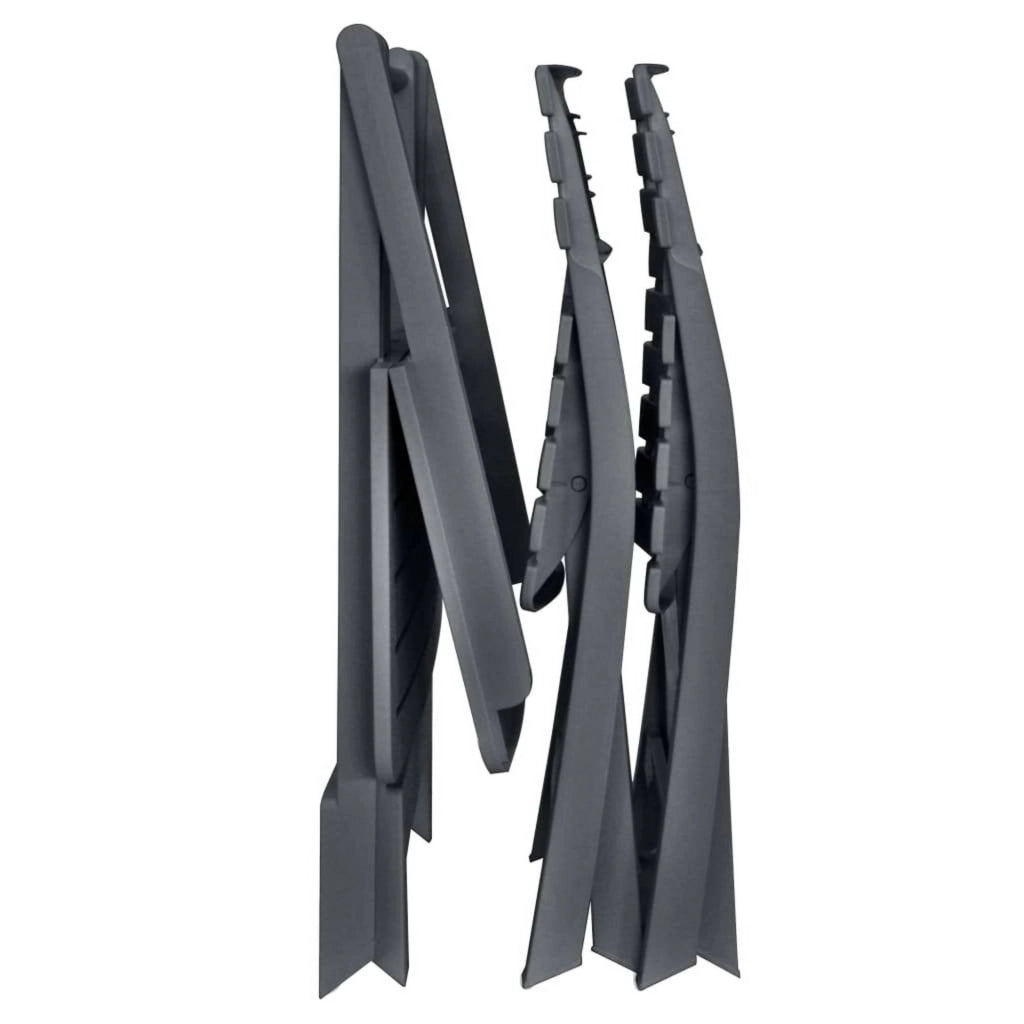 Salottino Outdoor Viticuso, set Salotto da Esterno 2 Posti Made in Italy, Nero Antracite