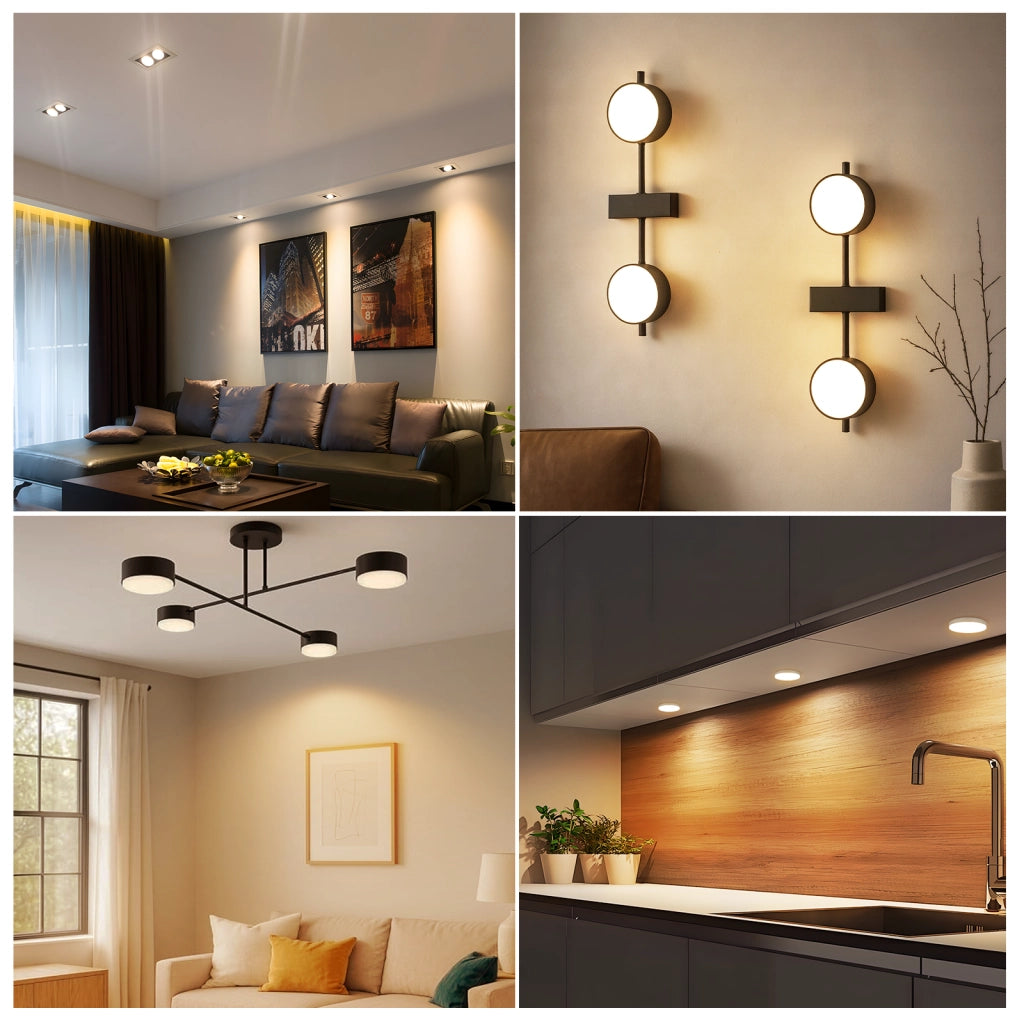 ZMH Lampadine GX53 74x25 mm Ultra Piatta Luce Calda 3000K 5W per Lampade da Sotto Unità Non Dimmerabile Confezione da 6