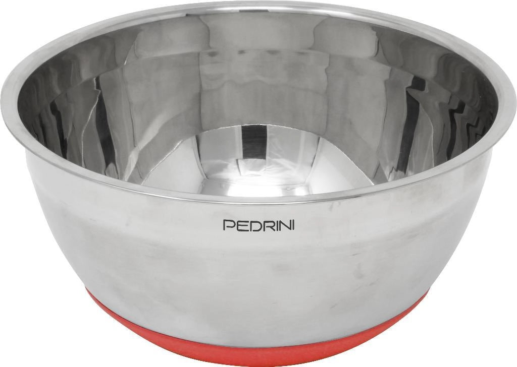 Insalatiera ciotola in acciaio inox e silicone 20 cm pedrini