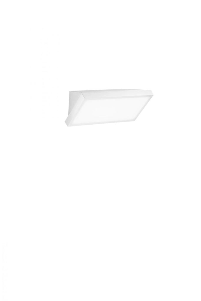 Applique LED 20W da esterno RIM bianco in alluminio e acrilico.