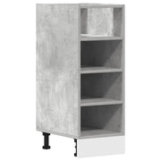 Pensile da cucina | Armadio Inferiore ¡°Riga¡± Grigio Cemento 30x44,5x81,5 cm