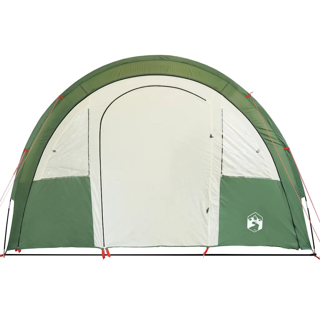 Tenda da Campeggio a Tunnel per 4 Persone Verde Impermeabile