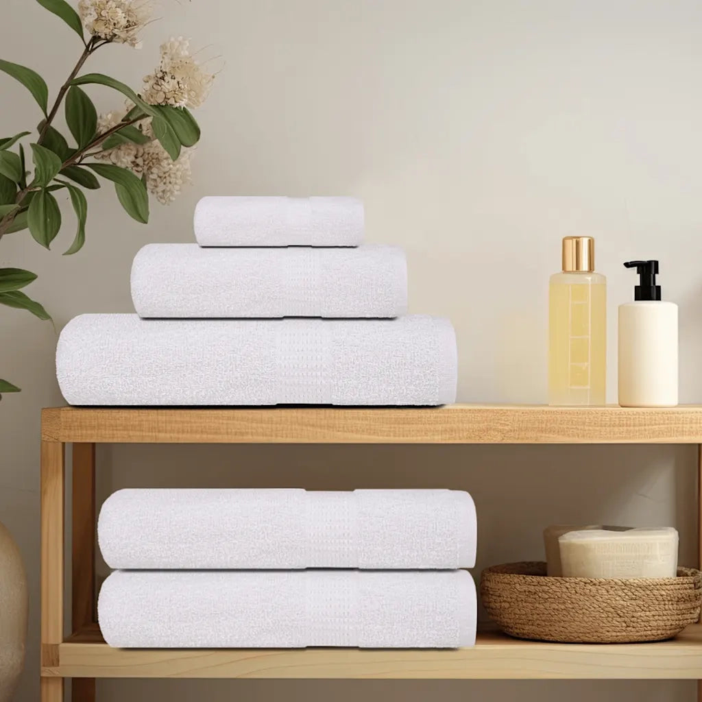 Asciugamani per sauna FROGN 2 pz | Teli per bagno Bianco 80x200 cm 360 g/m2