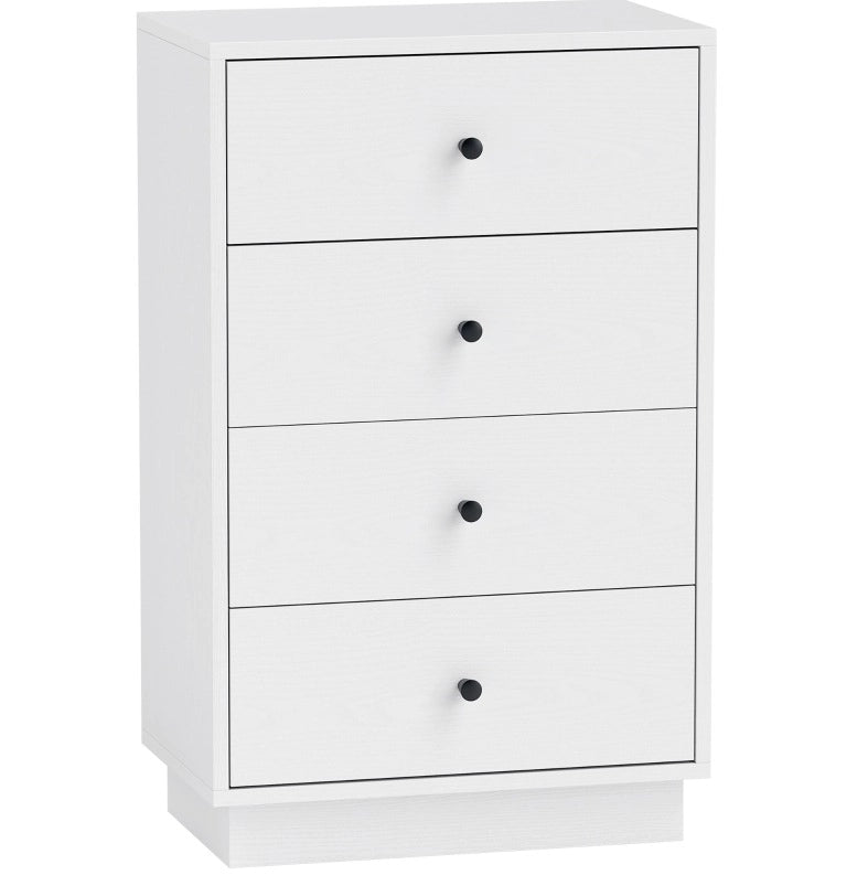 Comò bianco con 4 cassetti 47 x 29 x 75 cm