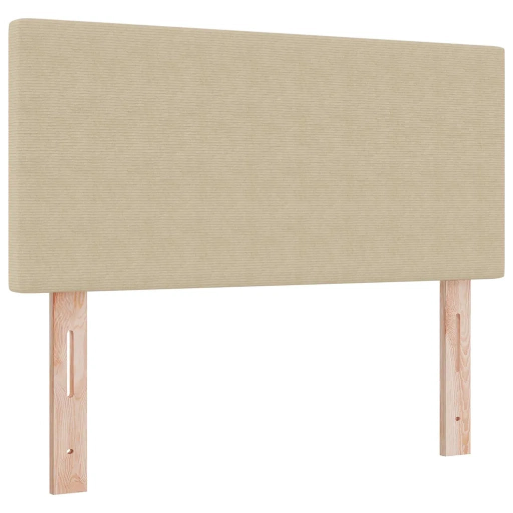 Letto a molle con testiera Grigio chiaro e bianco 80 x 200 cm 3337490