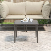 Tavolino da Giardino-Tavolo da Esterno Grigio 48x48x37 cm in Acciaio