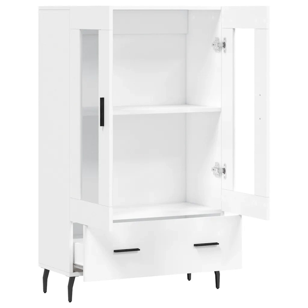 Credenza | Madia | Buffet da pranzo | Armadio da pranzo Bianca 69,5x31x115 cm in Legno Multistrato