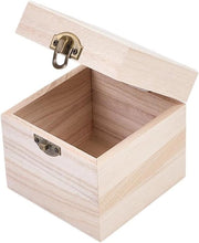 Cassa in legno 3,92 x 3,84 x 3,84 pollici - non assemblato - cassetti in legno - decorativi - progetti d'arte - lavorazione del legno - souvenir - gioielli