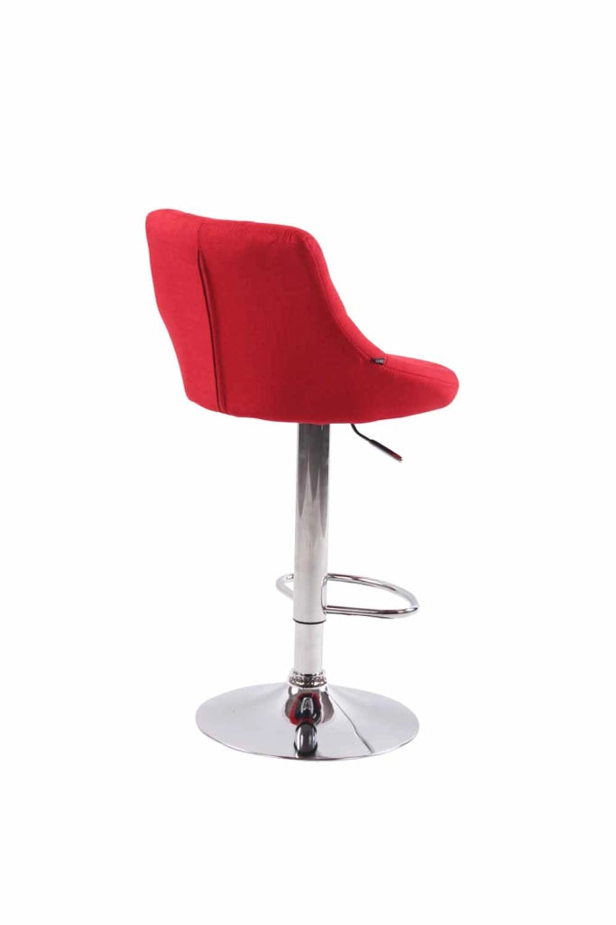 Set 2 sgabelli LAZIO in tessuto rosso
