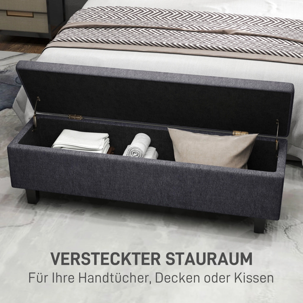 Poltrona in tessuto con gambe in legno ¨C zephmum ¨C Grigio scuro