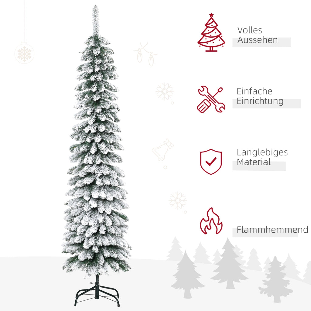 Albero di Natale Artificiale ¨C Zephmum ¨C Verde/Bianco 180 cm