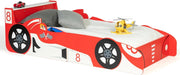 Letto per bambini formula 1 rosso 70x140 cm TEDDI
