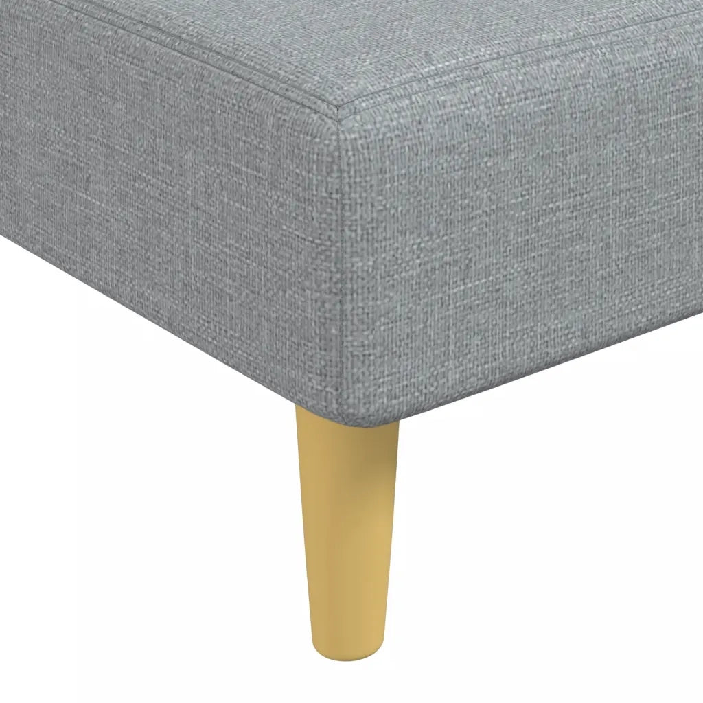 Chaise Longue in Tessuto Grigio Chiaro 352798