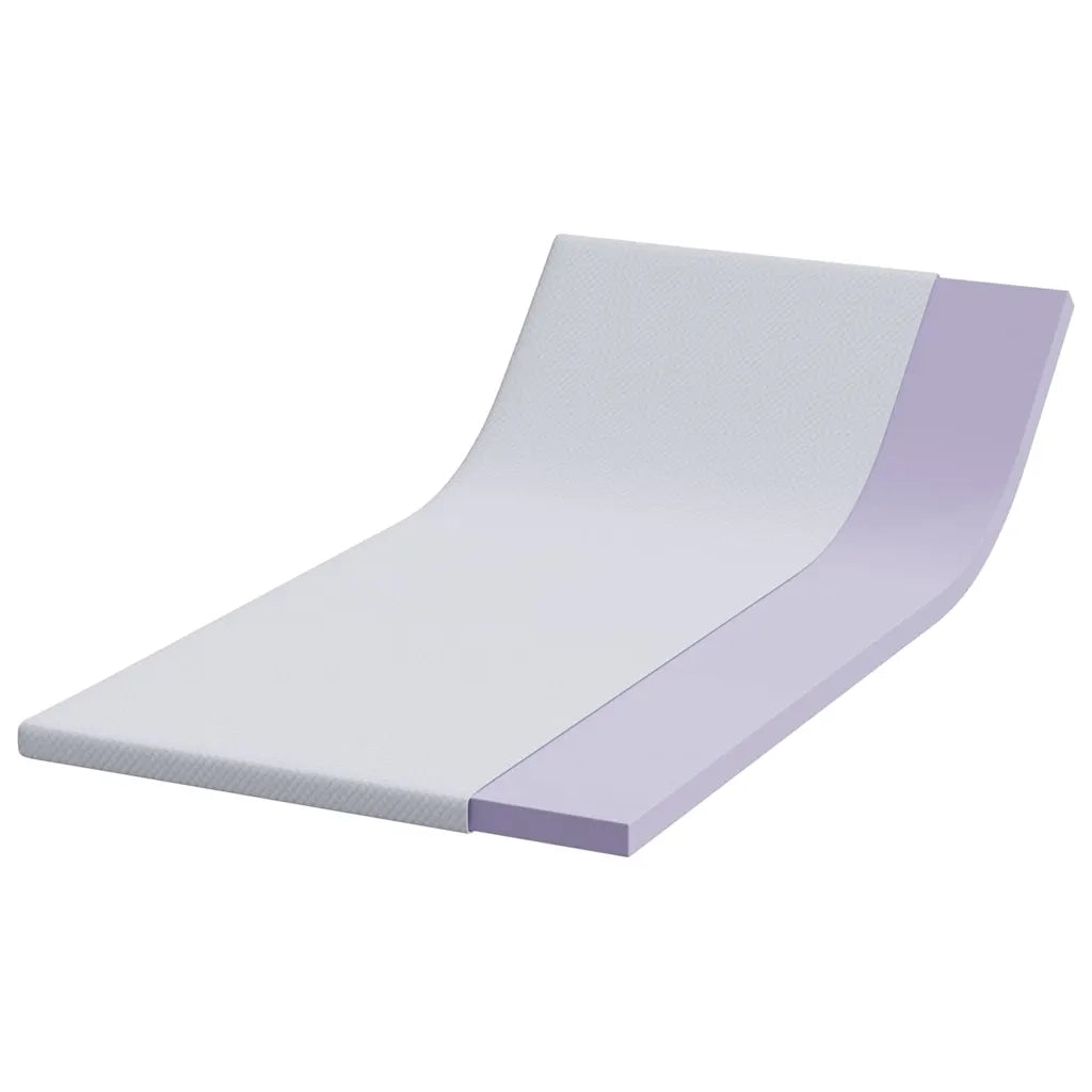 Topper per materasso Bianco 100 x 200 cm Tessuto Jacquard CFW2045367