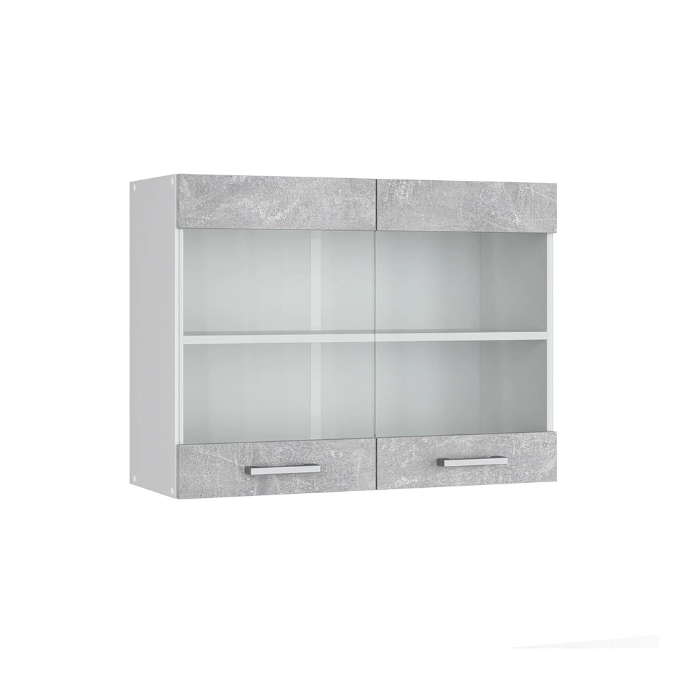 Vicco Frontale cucina Calcestruzzo 79.2 x 59 cm frontale del mobile per pensile con vetro
