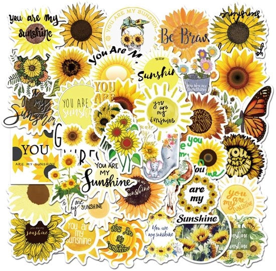Etichette 50 pezzi - Decalcomanie in vinile idrorepellente - Scrapbooking DIY - Graffiti decorativo - Alta precisione di stampa - Materiale PVC - Decalcomania
