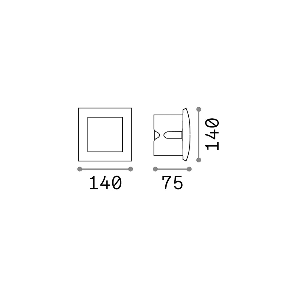 Tecnico Moderno Wire Alluminio Antracite Led 4W 3000K Luce Calda