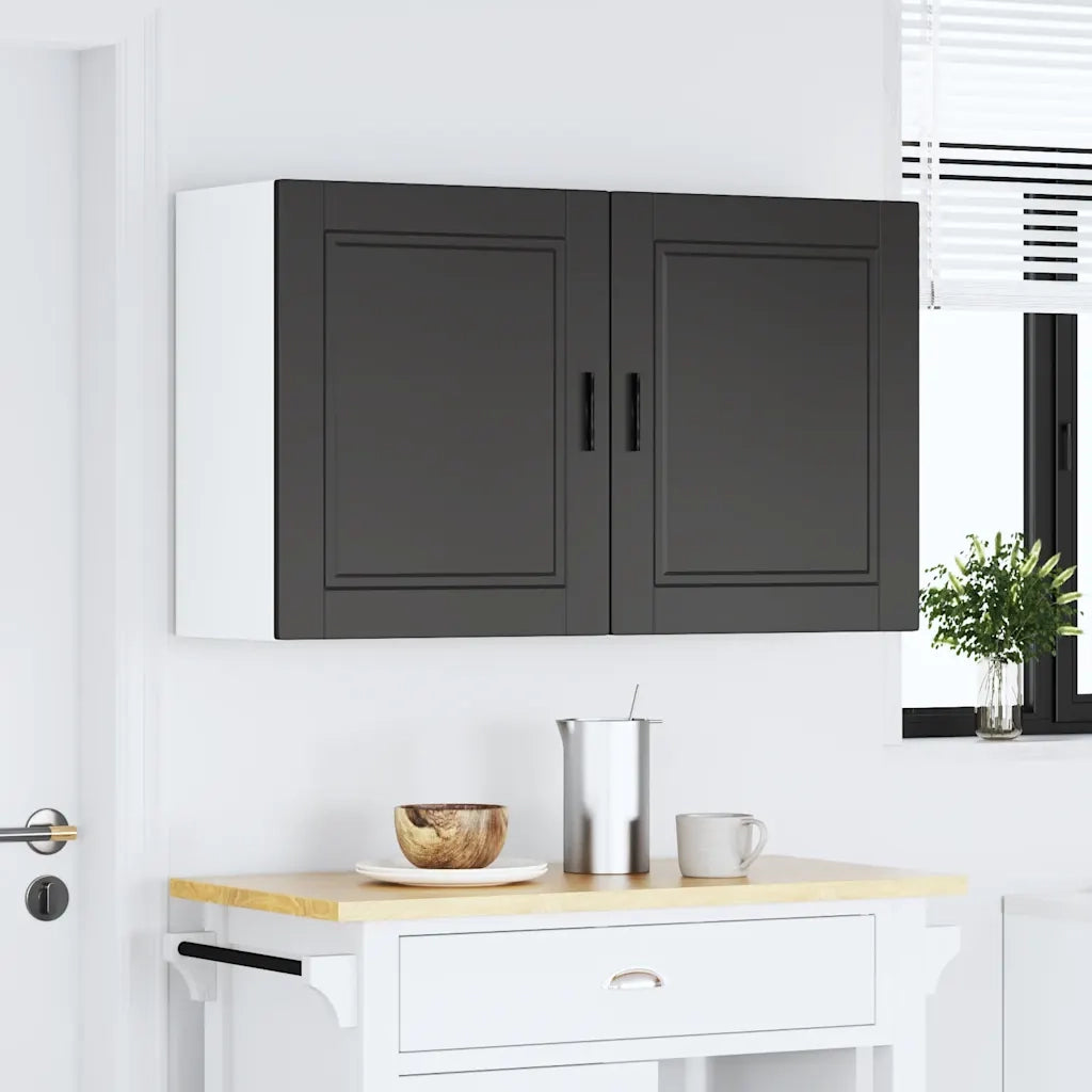 Pensili da Cucina 2 pz Porto Nero in Legno Multistrato 854040