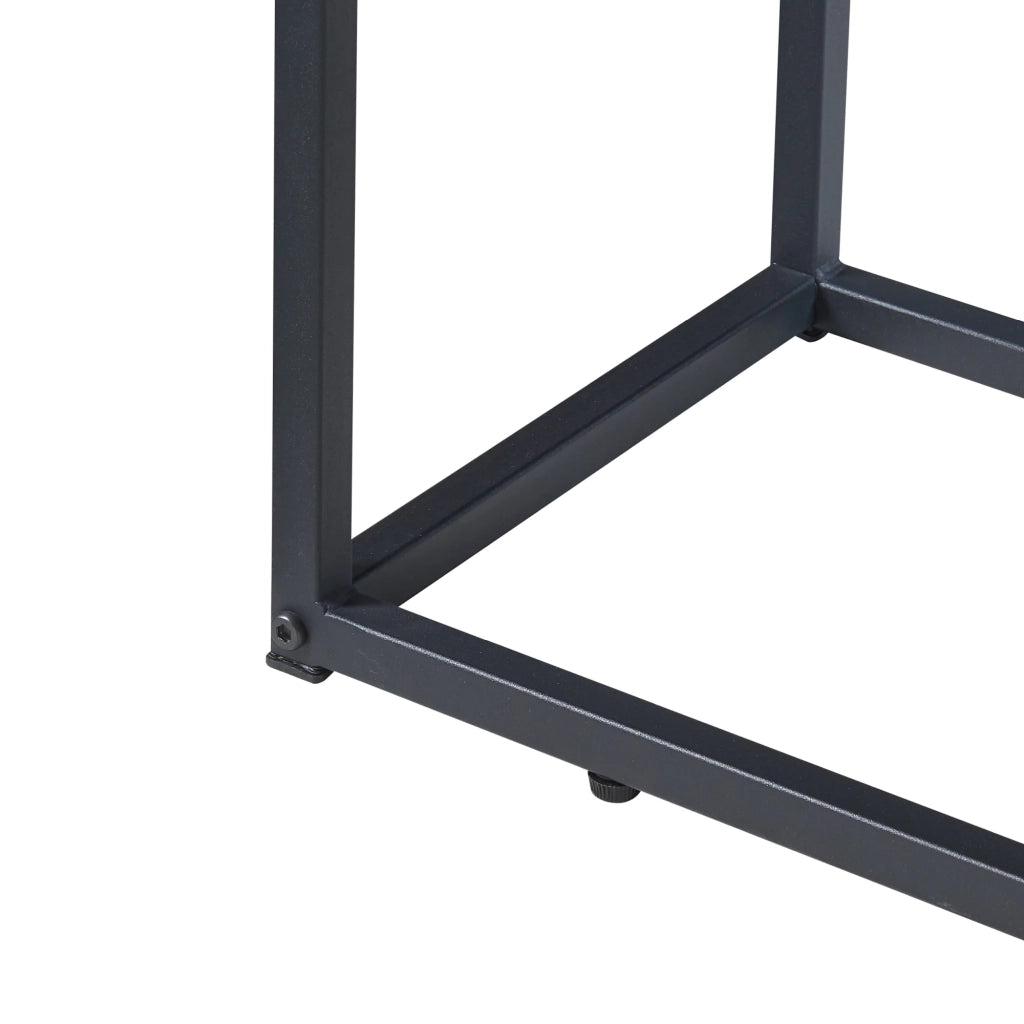 Portalegna da interno 50 x 100 x 30 cm effetto legno scuro nero 03_0010494