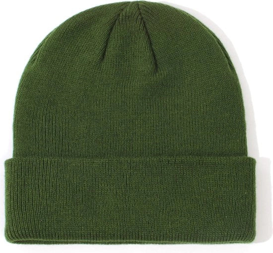 Mutte per bambini per bambini da 2 a 6 anni - cappe in lana per neonati - mutte da esterno per bambini - colore verde militare - 19*18cm