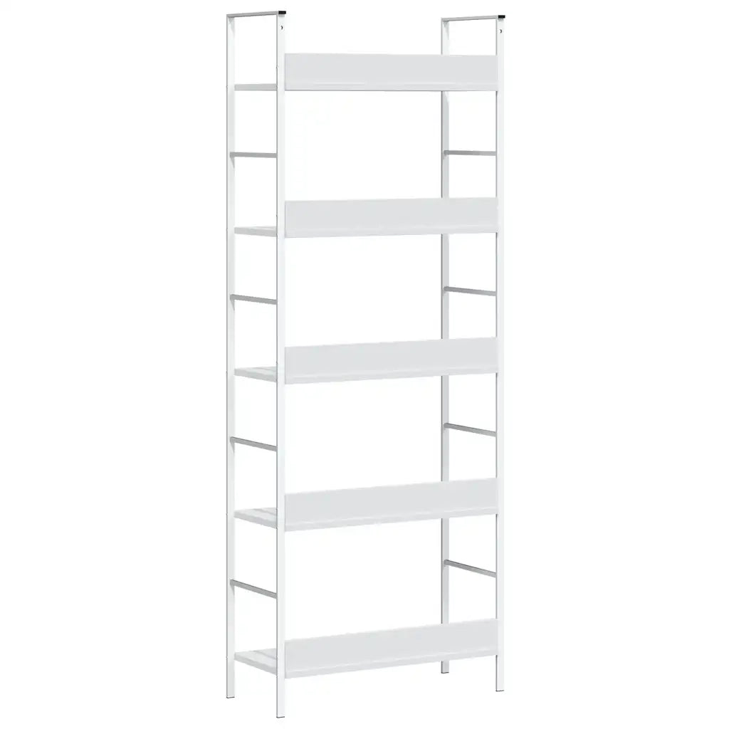 Scaffale Libri 5 Ripiani Bianco 60x27,6x158,5 Legno Multistrato 288228