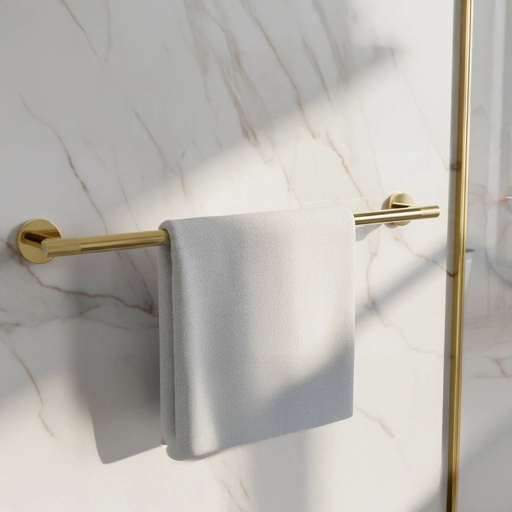 Set Accessori Da Bagno Grid Gold 4 Pezzi