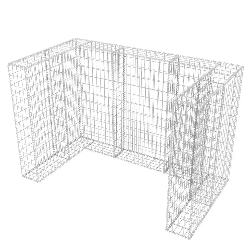 Gabbione in Rete in Acciaio per 2 Cassonetti 180x100x120 cm 142559