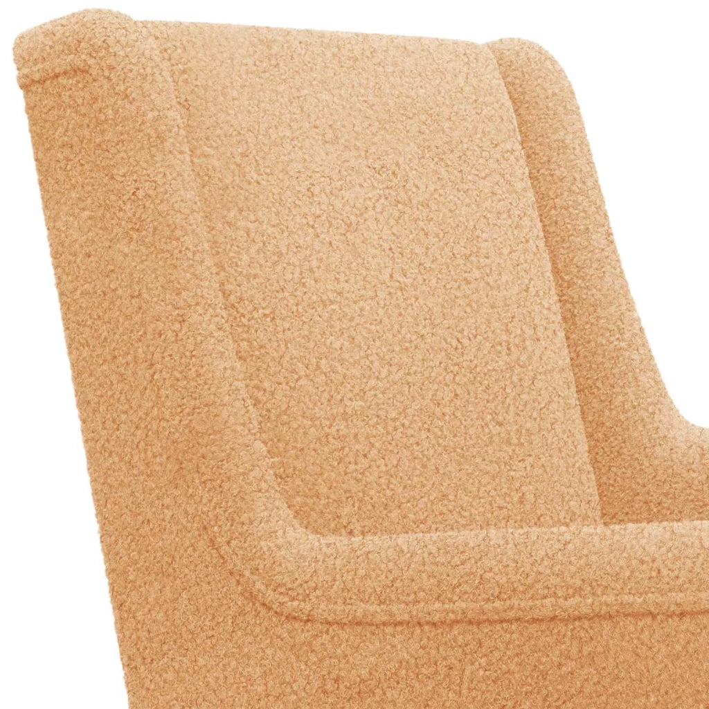 Sedia a dondolo Beige 62 x 80 x 85 cm Bouclé 42029975