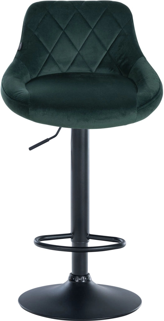 2er Set Barhocker Lazio Samt schwarz
