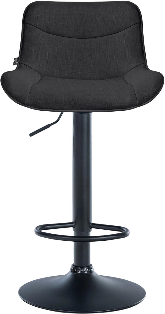 Barhocker Vonore Stoff schwarz