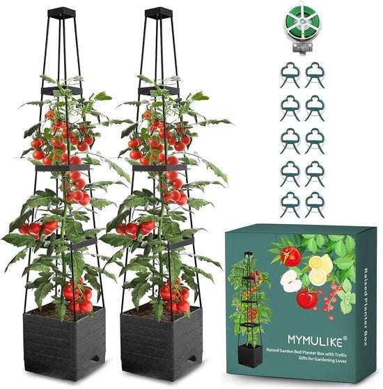 Sostegno per piante con vaso fiorale - Regolabile - 2 pezzi - 150 cm