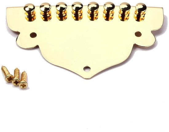 Sostegno per corde - Acciaio inox - 8 corde - Viti - Lunga durata - Facile da installare - Mandolino