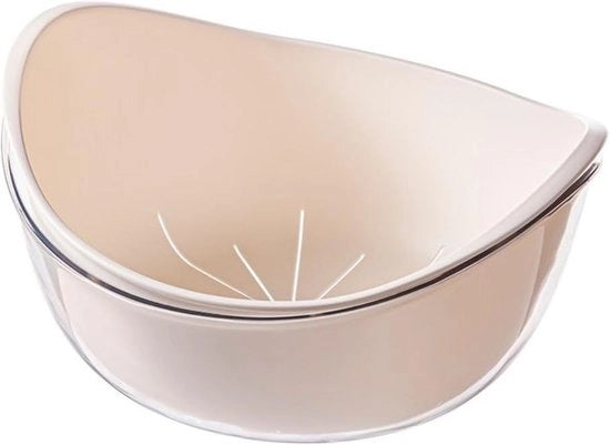 Organizzatore multifunzionale per cucina - 2-in-1 scolapasta e straccio - design lychee (25 x 24 x 12,8 cm)
