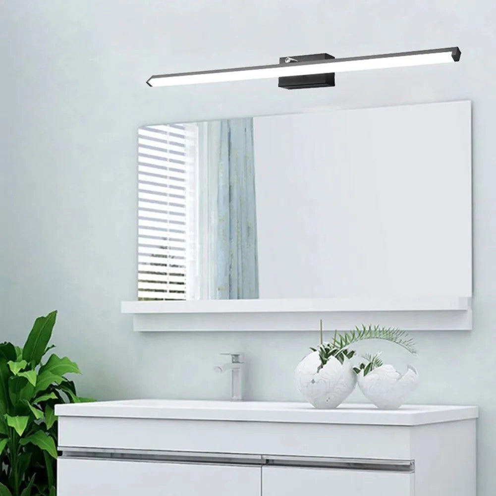 Lampada Da Parete Da Bagno Led Sopra Specchio 20w 100cm APP375-1W Nero