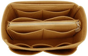 Organizzatore di velluto con cintura, adatto per la borsa Speedy Neverfull, Forma borsa, marrone, grande