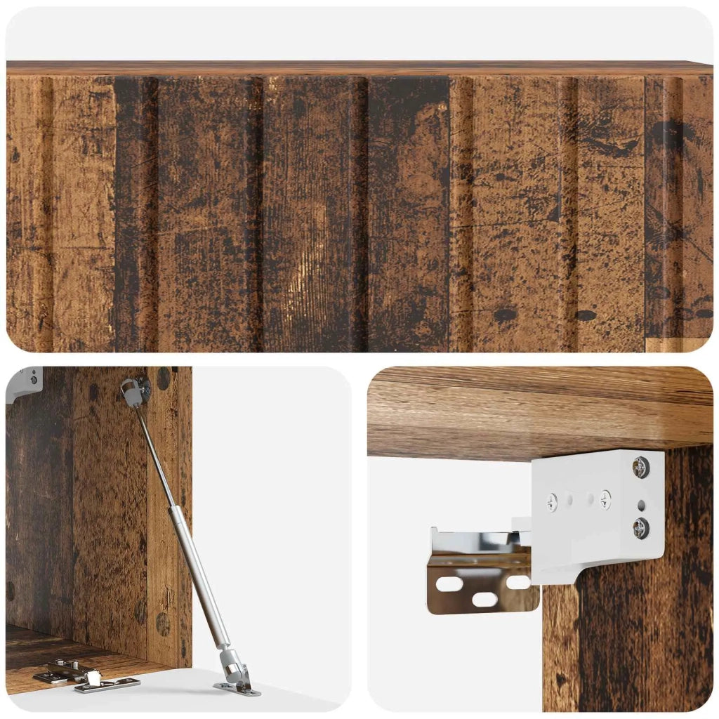 Mobile Porta TV da Muro Legno antico 98 x 31 x 30 cm