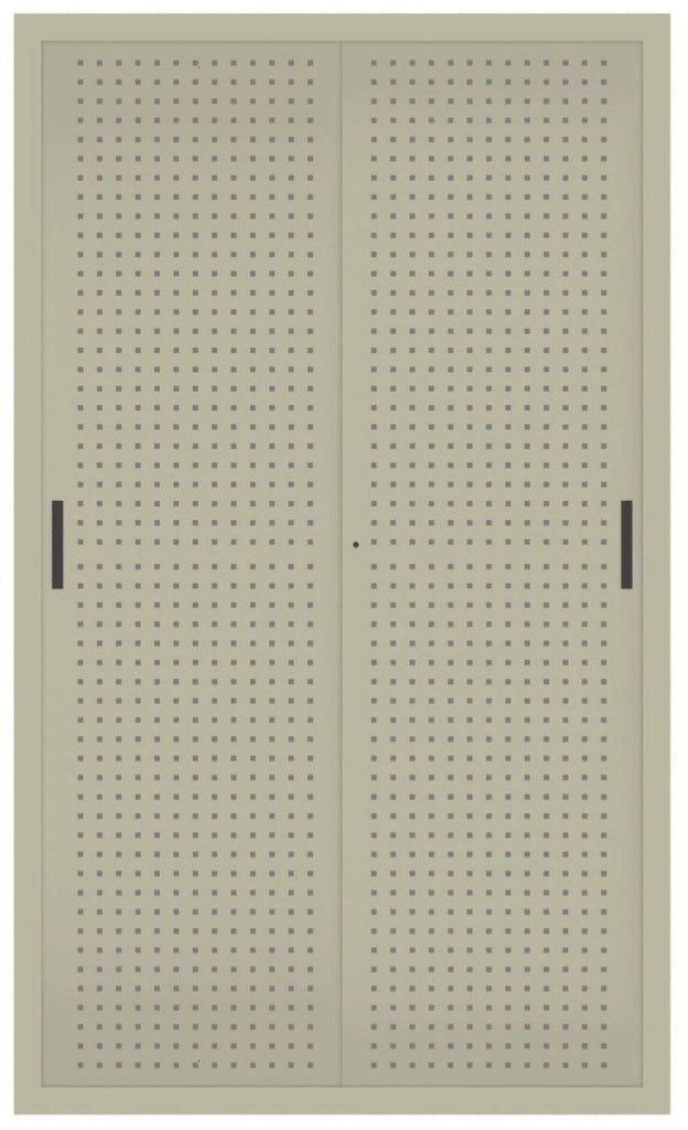 Armadio per Archiviazione ad Ante Scorrevoli in lamiera forata cm. 120x45x200H